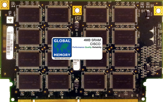 4MB SRAM MEMORY RAM FOR CISCO RSP7000 / RSP7010 's VIP2-50 (MEM-VIP250-4M-S)